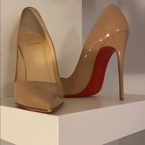 Louboutin so kate nude heels size 37.5